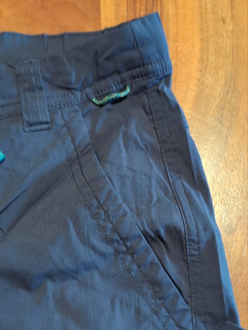 REI Navy Cargo Pants with Teal Accent - Picture 3 of 5